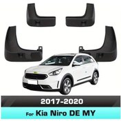 Resim Meridiangoods Kıa Niro De 4 Parça Abs Çamurluk Siyah Plastik Çamur Siperliği 2017-2020 