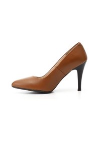 Resim Gönderi(R) Gönderi R Kadın Taba Antik Sivri Burun İnce Topuklu Hakiki Deri Stiletto Gdza134m0473 Taba 