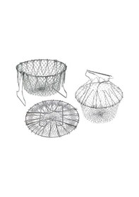 Resim Chef Basket Çok Fonksiyonlu Pratik Süzgeç Gümüş 
