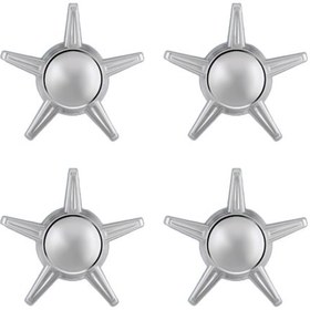 Resim Jant Kapak Fırfırı Takımı Universal Küçük 5 Kollu Bombeli Krom Kaplama Cf 2001 4 Adet 