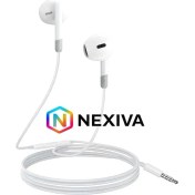 Resim Kulakiçi Mikrofonlu Kablolu Kulaklık Beyaz Jak Girişli 3.5 Samsung Iphone Xiomi Redmi Oppo Tecno Huawei Telefonlarla Uyumludur 