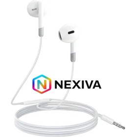 Resim Kulakiçi Mikrofonlu Kablolu Kulaklık Beyaz Jak Girişli 3.5 Samsung Iphone Xiomi Redmi Oppo Tecno Huawei Telefonlarla Uyumludur 