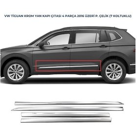 Resim Ebal Otomotiv VW Tiguan Krom Yan Kapı Çıtası 4 Prç 2016 Üzeri (7 KOLTUKLU) 
