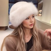 Resim 2 adet/1 adet Lüks Sonbahar ve Kış Kadınlar Pluş Suni Kürk Sıcak Şapka - Moda Görünüm, Kardeşler için Noel Yeni Yıl Doğum Günü Hediyesi, Kalınlaştırılmış Moğol Şapkası, Soğuk Hava Dış Mekan Aktiviteleri için Rahat ve Sıcak, Suni Kürk Şapka 
