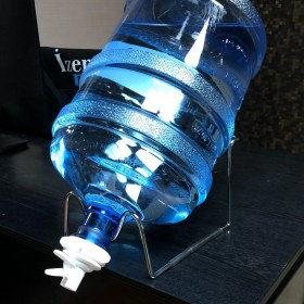 Resim Pratik Su Sebili / Metal Stant + Musluk / Standart Damacana Uyumlu / Sızdırmaz Su Valfi 