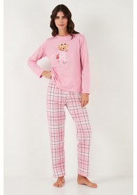 Resim Lela Bayan Pijama Takımı 65723314 Pembe Pembe 