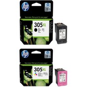 Resim HP 305xl Orijinal Siyah Ve Renkli 2li Paket - 3ym63ae / 3ym62ae Deskjet 2320 
