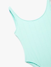 Resim Koton U Yaka Dokulu Mayo Green 5sak20131mm Yeşil 