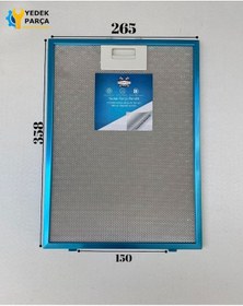Resim Balay: 3bc894p 265x358 Mm Aspiratör & Davlumbaz Tel Yağ Filtresi Model: 00703451 26,5x35,8 