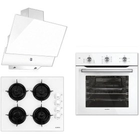 Resim Beyaz Kristal Ankastre Set (B66 + KO-40TAHDF + DA6-830W) 