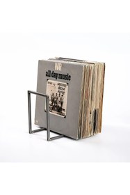 Resim MERZANA Krom Metal Plaklık, Dergilik, Kitaplık, Plak Organizer 
