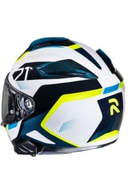 Resim HJC RPHA 71 Hapel MC3H Kapalı Motosiklet Kaskı Lacivert - Sarı 
