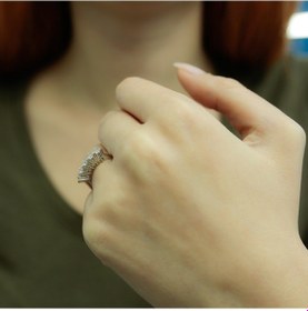 Resim Lova G Renk 0,30 Karat Pırlanta Beştaş Yüzük - 1070067 