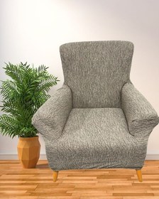 Resim StarMall Jakarlı Ağaç Koltuk Örtüsü Koltuk Kılıfı Lastikli Esnek Yıkanabilir Tekli Bir Adet Vizon 