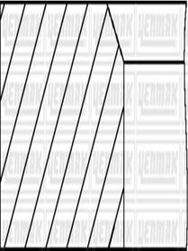 Resim YENMAK 91-09148-000 Segman 76.00 Mm Std Yeni Model (RENAULT (WK867536) (FİYAT:4 ADET İÇİNDİR) 