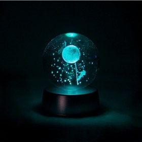 Resim Cam Küre Işıklı Renk Değiştiren Küre Aya Çıkan Astronot 