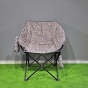 Resim Argeus Balcony Comfort Kare Desenli Katlanabilir Kamp Sandalyesi 