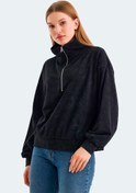 Resim VIEWER Oversize Kadın Sweatshirt Siyah 
