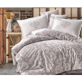 Resim Clasy Ranforce %100 Pamuk Tek Kişilik Nevresim Sade V2 Bej Bej 