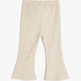 Resim Kız Bebek Beli Lastikli Ribanalı Basic Tayt 