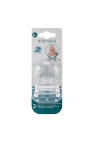 Resim Mamajoo Biberon Emziği Silikon Antikolik 6 Ay+ 2'li Medium No: 1 