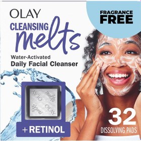 Resim Olay Cleansing Melts + Retinol Cilt Temizleyici Çözünen Ped 32 Adet 