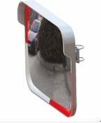 Resim Evelux Tga Trafik Güvenlik Aynası 40*60cm (3,6kğ)kırmızı Beyaz 12265 