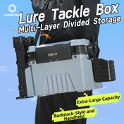 Resim Yuzhiyuan Pathfinder Tackle Box, Kamalı Tutucu ve Bardak Kılıfı ile - Dayanıklı PP Malzeme, Tuzlu ve Tatlı Su Balıkçılığı için Çok Bölümlü Organizatör, Taşınabilir Açık Hava Balıkçılığı Gereç Depolama, Balıkçılık için Tackle Box, Sağlam Tutma Kolu Tasarımı, Güvenli Kapak Kapanışı 