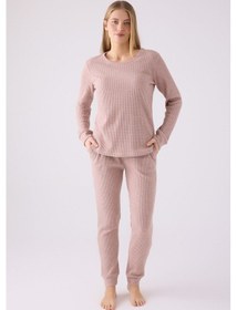 Resim Pierre Cardin Kadın Pembe Pijama Takımı Pc8922-s-v3 Pembe 