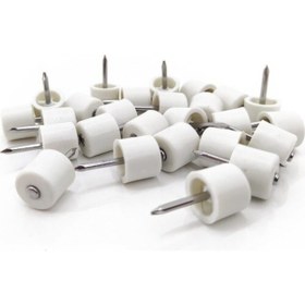 Resim ARON Çivili Raf Pimi Mobilya Raf Pimi Beyaz 100 Adet 