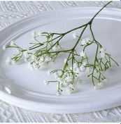 Resim Yaozixa Beyaz Yumuşak Jeli Simülasyon Güller, Ev Dekorasyonu İçin Nikah El Çantası, Dayanıklı Plastik Tek Dal Papatyalar 