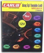 Resim Araç Içi Torpido Led Kırmızı Ip Neon 12 Volt 