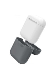 Resim Apple Uyumlu AirPods Zore Standart Silikon Kılıf Siyah 