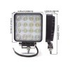 Resim 2 ADET 16 LEDLİ OFF ROAD ÇALIŞMA LAMBASI / PROJEKTÖR 48WATT 12V / 