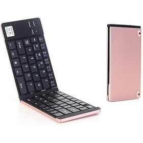 Resim Gk228 Bt Kablosuz Klavye 66 Tuş Katlanabilir Mini Taşınabilir Ofis Klavyesi Telefon/tablet/dizüstü B 