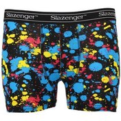 Resim Slazenger JAMA Erkek Boxer Siyah / Sarı / Kırmızı 