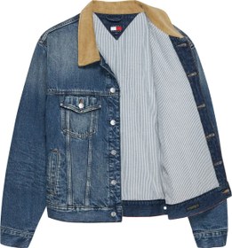 Resim Tommy Hilfiger RLXD CORD COLLAR TRC, 1BK Lacivert Erkek Kot Ceket 