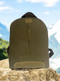 Resim Old Cotton Cargo Vintage Kanvas Su Geçirmez Design Unisex Günlük Gezi Seyahat Sırt Çantası 22x34 Cm Kahverengi 