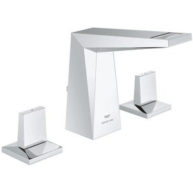 Resim Grohe Allure Brilliant 3 Delikli Lavabo Bataryası 1/2" M-Boyut - 20626000 Gümüş 