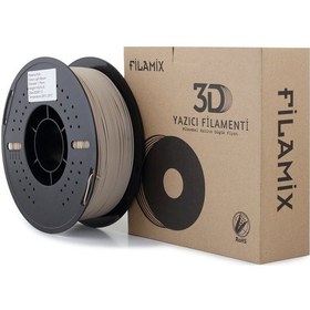 Resim Filamix Pla+ Açık Kahverengi Bej Ton Filament 1.75mm 1kg - Plastik Makara Ams Uyumlu 3d 