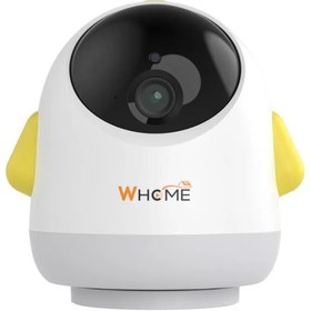 Resim MKR YAPAY ZEKA DESTEKLİ 360° GECE GÖRÜŞLÜ SARI WİFİ BEBEK GÜVENLİK KAMERASI (4767) 