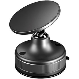 Resim Manyetik Vakumlu Araç İçi Telefon Tutucu 360 Döner Güçlü Mıknatıslı Cam Torpido Siyah 