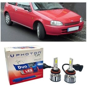 Resim Toyota Starlet Led Xenon Uzun+kısa Far Ampulü H4 Duo Yeni Seri Beyaz 