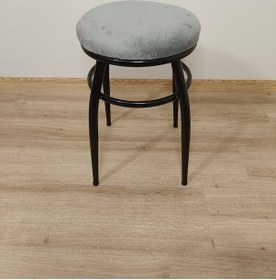 Resim Evko Mobilya Tabure, Bar Taburesi, 2'li Tabure,siyah Ayaklı-gri 