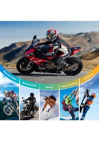 Resim Q28 Dynego Motosiklet Kask Bluetooth Kulaklık 1080p Kamera Interkom Kulaklık Su Geçirmez Intercom 
