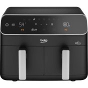 Resim Beko Airfryer Xxxl 8.5 Lt 2400 W 9 Programlı Dijital Ekran Yağsız Sıcak Hava Fritözü Çıkarılabilir Hazne, Siyah 