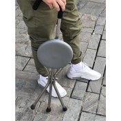 Resim EFA Krom Baston Tabure Sandalye Oturaklı 