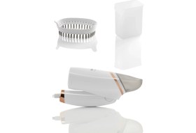 Resim Katlanabilir Buharlı Dikey Ütü 1000W Beyaz, Kolay Kullanım ve Taşınabilirlik 