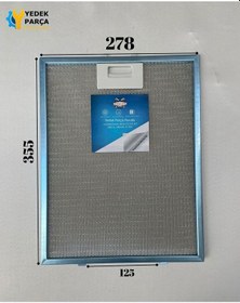 Resim Arnova Davlumbaz 28x35,5 Cm Arka Aralık 12,5cm Aspiratör Filtresi 
