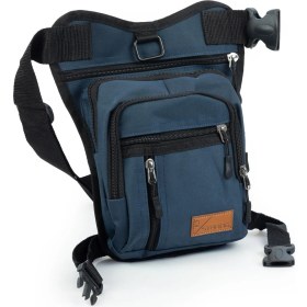 Resim Strong Çok Gözlü Impertex Kumaş Bel Bacak Omuz Motosiklet Kurye Çantası Bodybag Lacivert 